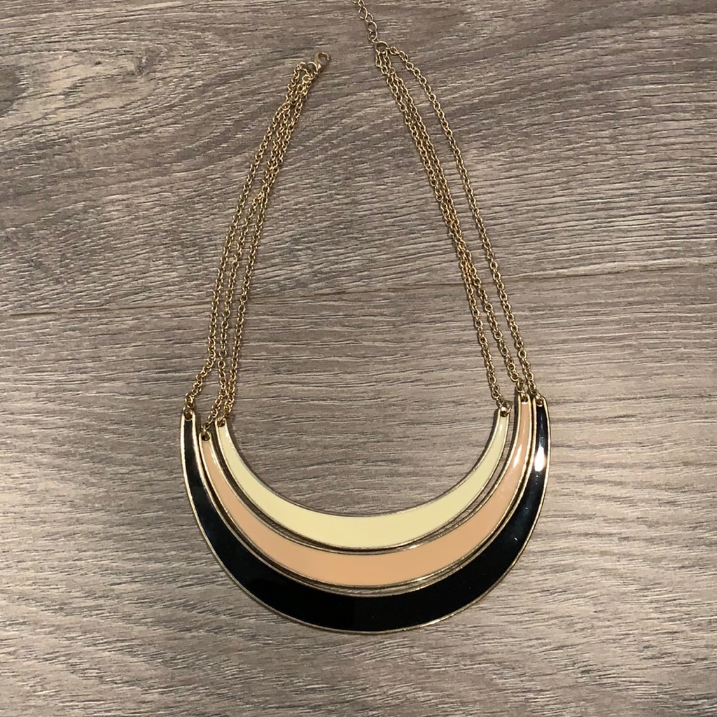 3-Tone Statement Necklace 35$